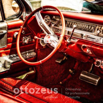 Flächen kaschieren von Armaturenbrettern, Dachhimmeln, Seitenwänden, etc.