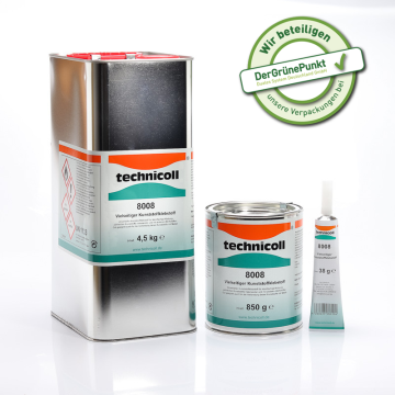 technicoll® 8008 Nasskleber, Acrylatklebstoff für Kunststoffe und Metall - technicoll 8008-Set