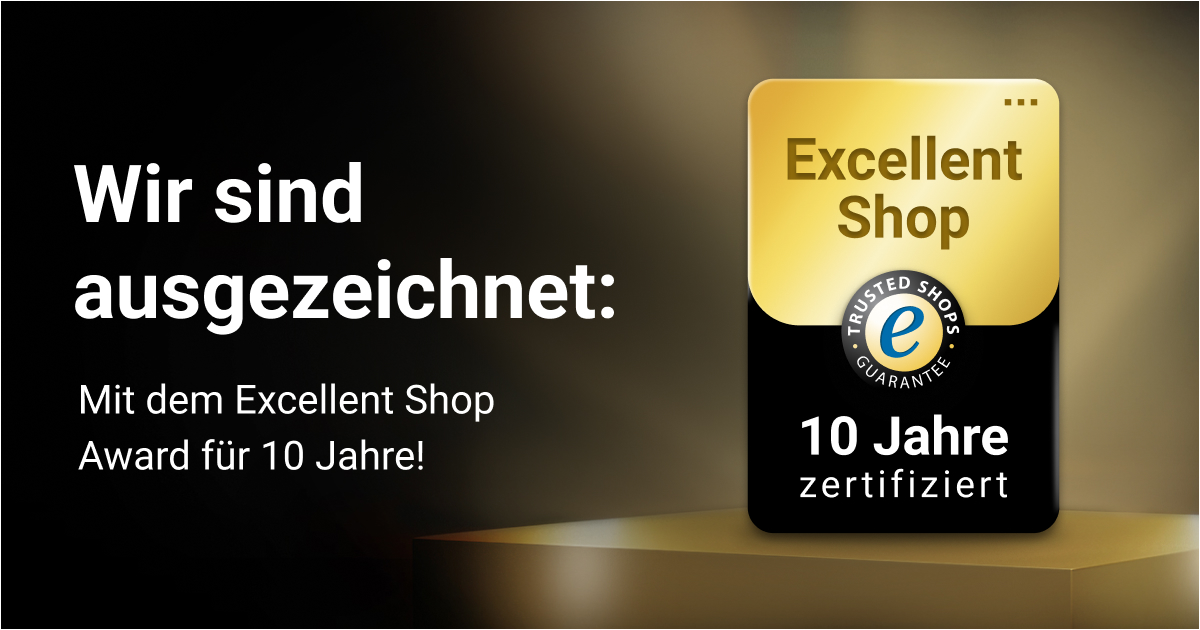 10 Jahre Vertrauen: RUDERER erhält Trusted Shops Excellent Shop Award